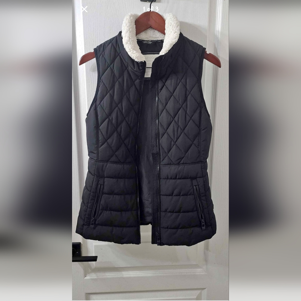 Calvin Klein Black Quilted Vest